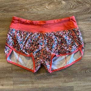 Lululemon Floral Speed Shorts
